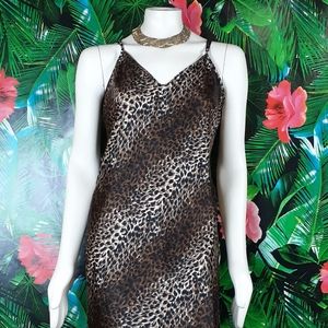 Vintage animal print lingerie night gown